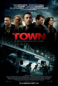 Official movie poster for The Town, starring Ben Affleck and Rebecca Hall