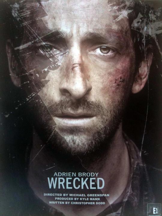 Movie Poster for Wrecked Starring Adrien Brody